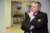 Gen. Simon Worden z NASA w Instytucie Fizyki (12.02.2018) [fot. Andrzej Romański]