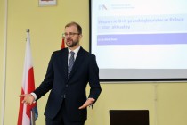 Spotkanie z wiceministrem dr. Piotrem Dardzińskim w ICNT - 27 marca 2018 [fot. Andrzej Romański]