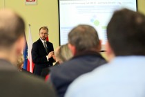 Spotkanie z wiceministrem dr. Piotrem Dardzińskim w ICNT - 27 marca 2018 [fot. Andrzej Romański]