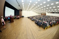 50-lecie Wydziału Nauk Ekonomicznych i Zarządzania - uroczystość w Auli UMK  [fot. Andrzej Romański]