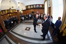 Uroczystość wręczenia nagród Rektora za osiągnięcia w dziedzinie dydaktyczno-wychowawczej, naukowo-badawczej oraz organizacyjnej (19.09.2018, Collegium Maximum) [fot. Andrzej Romański]