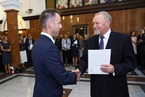 Uroczystość wręczenia nagród Rektora za osiągnięcia w dziedzinie dydaktyczno-wychowawczej, naukowo-badawczej oraz organizacyjnej (19.09.2018, Collegium Maximum) [fot. Andrzej Romański]