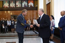 Uroczystość wręczenia nagród Rektora za osiągnięcia w dziedzinie dydaktyczno-wychowawczej, naukowo-badawczej oraz organizacyjnej (19.09.2018, Collegium Maximum) [fot. Andrzej Romański]