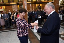 Uroczystość wręczenia nagród Rektora za osiągnięcia w dziedzinie dydaktyczno-wychowawczej, naukowo-badawczej oraz organizacyjnej (19.09.2018, Collegium Maximum) [fot. Andrzej Romański]