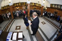 Uroczystość wręczenia nagród Rektora za osiągnięcia w dziedzinie dydaktyczno-wychowawczej, naukowo-badawczej oraz organizacyjnej (19.09.2018, Collegium Maximum) [fot. Andrzej Romański]