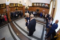 Uroczystość wręczenia nagród Rektora za osiągnięcia w dziedzinie dydaktyczno-wychowawczej, naukowo-badawczej oraz organizacyjnej (19.09.2018, Collegium Maximum) [fot. Andrzej Romański]
