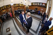 Uroczystość wręczenia nagród Rektora za osiągnięcia w dziedzinie dydaktyczno-wychowawczej, naukowo-badawczej oraz organizacyjnej (19.09.2018, Collegium Maximum) [fot. Andrzej Romański]