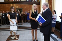 Uroczystość wręczenia nagród Rektora za osiągnięcia w dziedzinie dydaktyczno-wychowawczej, naukowo-badawczej oraz organizacyjnej (19.09.2018, Collegium Maximum) [fot. Andrzej Romański]