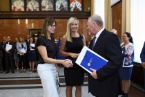 Uroczystość wręczenia nagród Rektora za osiągnięcia w dziedzinie dydaktyczno-wychowawczej, naukowo-badawczej oraz organizacyjnej (19.09.2018, Collegium Maximum) [fot. Andrzej Romański]