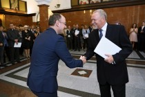 Uroczystość wręczenia nagród Rektora za osiągnięcia w dziedzinie dydaktyczno-wychowawczej, naukowo-badawczej oraz organizacyjnej (19.09.2018, Collegium Maximum) [fot. Andrzej Romański]