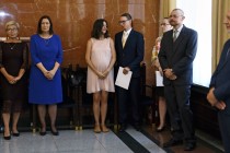 Uroczystość wręczenia nagród Rektora za osiągnięcia w dziedzinie dydaktyczno-wychowawczej, naukowo-badawczej oraz organizacyjnej (19.09.2018, Collegium Maximum) [fot. Andrzej Romański]