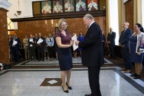 Uroczystość wręczenia nagród Rektora za osiągnięcia w dziedzinie dydaktyczno-wychowawczej, naukowo-badawczej oraz organizacyjnej (19.09.2018, Collegium Maximum) [fot. Andrzej Romański]