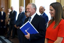 Uroczystość wręczenia nagród Rektora za osiągnięcia w dziedzinie dydaktyczno-wychowawczej, naukowo-badawczej oraz organizacyjnej (19.09.2018, Collegium Maximum) [fot. Andrzej Romański]