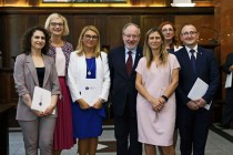 Uroczystość wręczenia nagród Rektora za osiągnięcia w dziedzinie dydaktyczno-wychowawczej, naukowo-badawczej oraz organizacyjnej (19.09.2018, Collegium Maximum) [fot. Andrzej Romański]