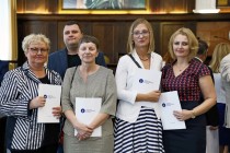 Uroczystość wręczenia nagród Rektora za osiągnięcia w dziedzinie dydaktyczno-wychowawczej, naukowo-badawczej oraz organizacyjnej (19.09.2018, Collegium Maximum) [fot. Andrzej Romański]