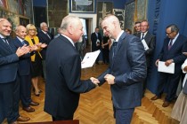 Nominacje pofesorskie i pożegnania emerytów - uroczystość w Collegium Maximum (19.09.2018) [fot. Andrzej Romański]