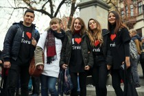 Tydzień Tolerancji - happening na inaugurację na Starówce (13.11.2018) [fot. Andrzej Romański]