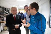 Prof. Michio Kaku na UMK (19.02.2019) [fot. Tomasz Jędrzejowski/PFM]