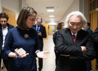 Prof. Michio Kaku na UMK (19.02.2019) [fot. Tomasz Jędrzejowski/PFM]