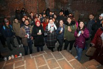 Spotkanie wielkanocne studentów programu Erasmus w ruinach zamku krzyżackiego (12.04.2019) [fot. Andrzej Romański]