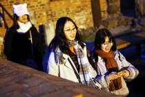 Spotkanie wielkanocne studentów programu Erasmus w ruinach zamku krzyżackiego (12.04.2019) [fot. Andrzej Romański]