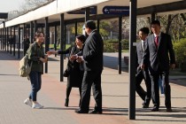 Wizyta przedstawicieli Inner Mongolia University of Finance and Economic (18.04.2019) [fot. Andrzej Romański]