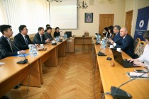 Wizyta przedstawicieli Inner Mongolia University of Finance and Economic (18.04.2019) [fot. Andrzej Romański]