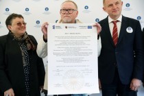 Wmurowanie aktu erekcyjnego pod budowę Centrum Badań i Konserwacji Dziedzictwa Narodowego na Wydziale Sztuk Pięknych (9.05.2019) 