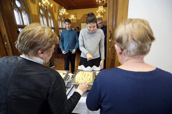 Śniadanie u humanistów z dyrektorem NAWA (Collegium Maius, 12.12.19) [fot. Andrzej Romański]