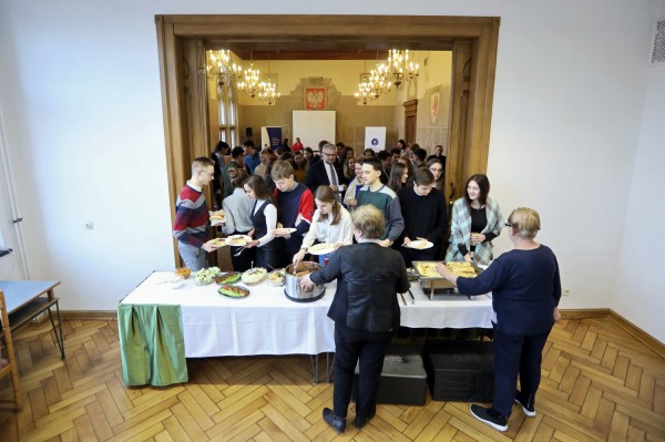 Śniadanie u humanistów z dyrektorem NAWA (Collegium Maius, 12.12.19) [fot. Andrzej Romański]