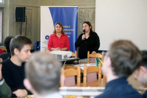 Śniadanie u humanistów z dyrektorem NAWA (Collegium Maius, 12.12.19) [fot. Andrzej Romański]