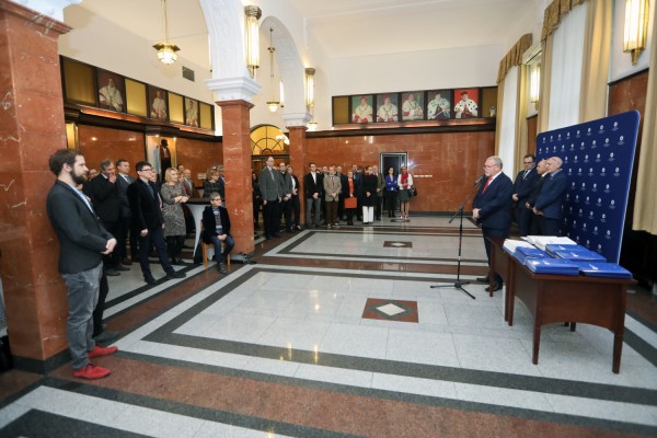 Uroczyste wręczenie stypendiów za publikacje (Collegium Maximum, 12.12.2019) [fot. Andrzej Romański]