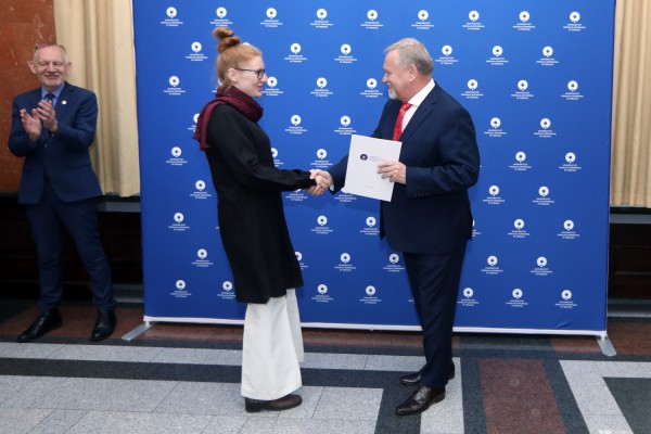 Uroczyste wręczenie stypendiów za publikacje (Collegium Maximum, 12.12.2019) [fot. Andrzej Romański]