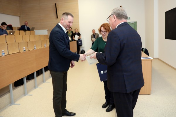 Powołania do rad dziedzinowych IDUB (Wydział Nauk Biologicznych i Weterynaryjnych, 10.02.2020) [fot. Andrzej Romański]