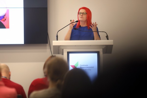 Wtorki z psychologią spotkanie 1 dyskalkulia - dr Małgorzata Gut (Centrum Innowacyjnej Edukacji, Młyn Wiedzy, 11.02.2020) [fot. Andrzej Romański]