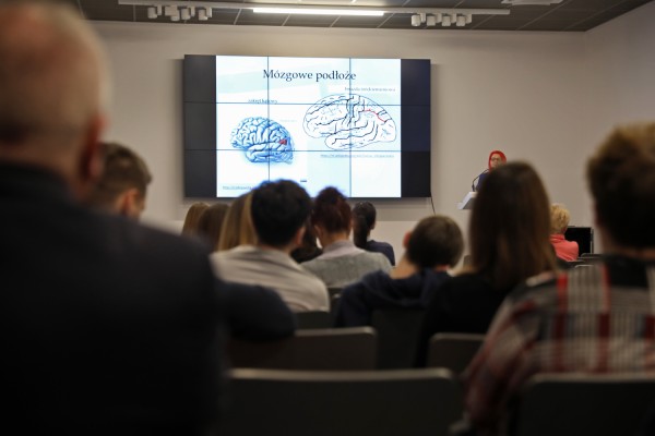 Wtorki z psychologią spotkanie 1 dyskalkulia - dr Małgorzata Gut (Centrum Innowacyjnej Edukacji, Młyn Wiedzy, 11.02.2020) [fot. Andrzej Romański]