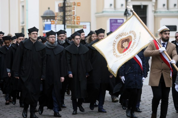 Święto Uniwersytetu (Aula UMK, toruńska starówka, 19.02.2020) [fot. Andrzej Romański]