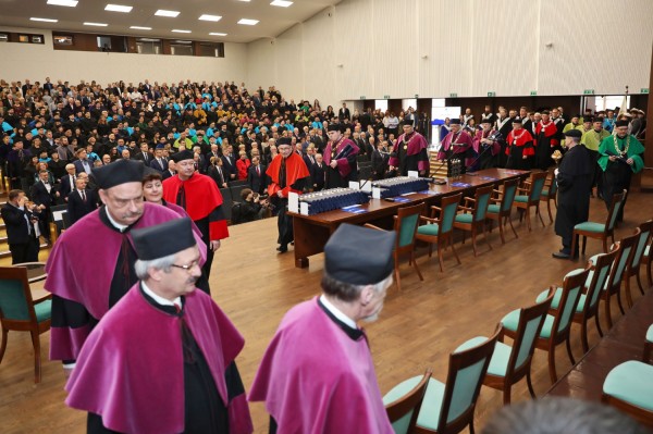 Święto Uniwersytetu (Aula UMK, toruńska starówka, 19.02.2020) [fot. Andrzej Romański]