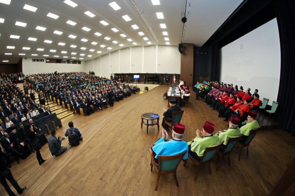 Święto Uniwersytetu (Aula UMK, toruńska starówka, 19.02.2020) [fot. Andrzej Romański]