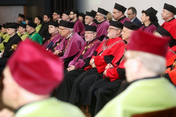 Święto Uniwersytetu (Aula UMK, toruńska starówka, 19.02.2020) [fot. Andrzej Romański]