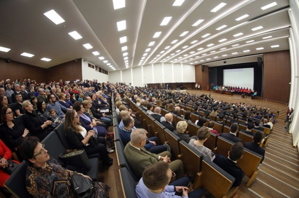 Święto Uniwersytetu (Aula UMK, toruńska starówka, 19.02.2020) [fot. Andrzej Romański]