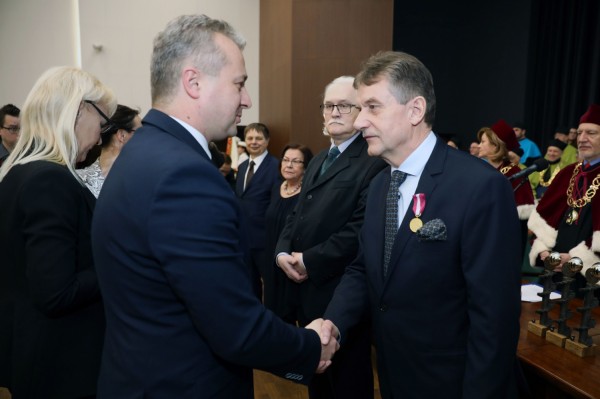 Święto Uniwersytetu (Aula UMK, toruńska starówka, 19.02.2020) [fot. Andrzej Romański]