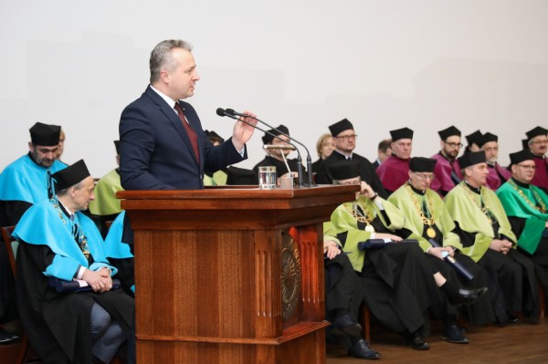 Święto Uniwersytetu (Aula UMK, toruńska starówka, 19.02.2020) [fot. Andrzej Romański]