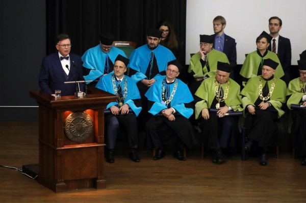 Święto Uniwersytetu (Aula UMK, toruńska starówka, 19.02.2020) [fot. Andrzej Romański]