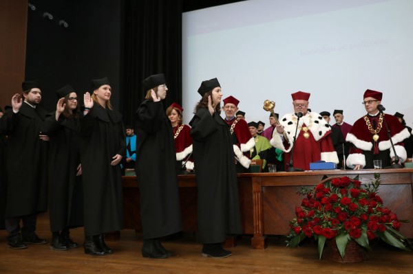 Święto Uniwersytetu (Aula UMK, toruńska starówka, 19.02.2020) [fot. Andrzej Romański]