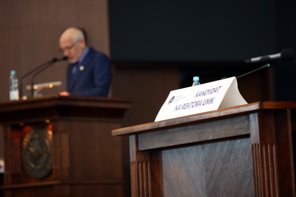 Wybory Rektora UMK (Aula UMK, 12.03.2020) [fot. Andrzej Romański]