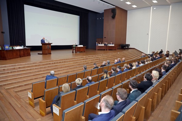 Wybory Rektora UMK (Aula UMK, 12.03.2020) [fot. Andrzej Romański]