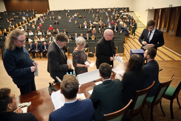 Wybory Rektora UMK (Aula UMK, 12.03.2020) [fot. Andrzej Romański]