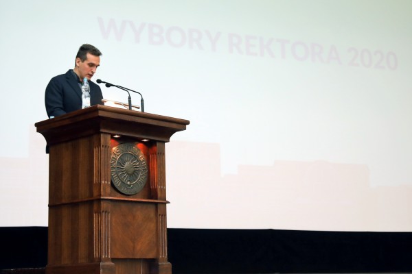 Wybory Rektora UMK (Aula UMK, 12.03.2020) [fot. Andrzej Romański]