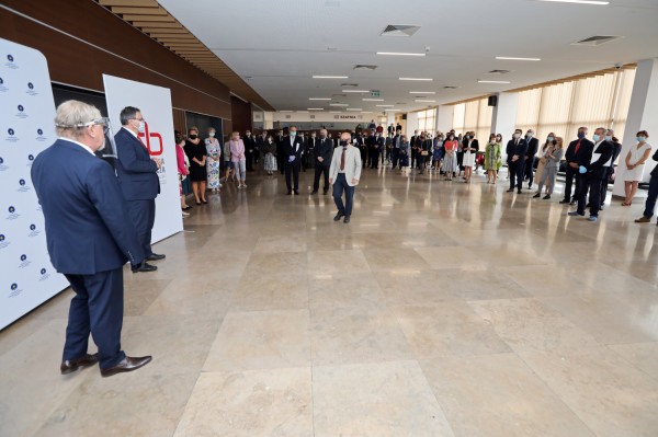 Nagrody dla pracowników naukowych (Aula UMK, 24.06.2020) [fot. Andrzej Romański]